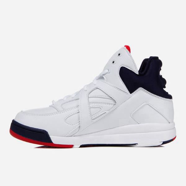 Fila The Cage Men's Heritage Shoes - White/Navy,NZ 902-87524